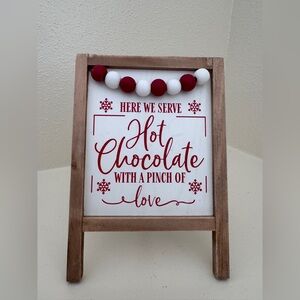 Hot Chocolate Home Decor Sign